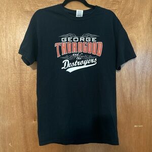 George Thorogood and The Destroyers Vintage Rare Tshirt - one beer one scotch